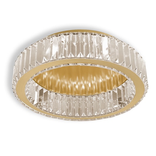 Lampa Sufitowa App1720-C 40Cm Złoty Szczotkowany, Szkło, Metal