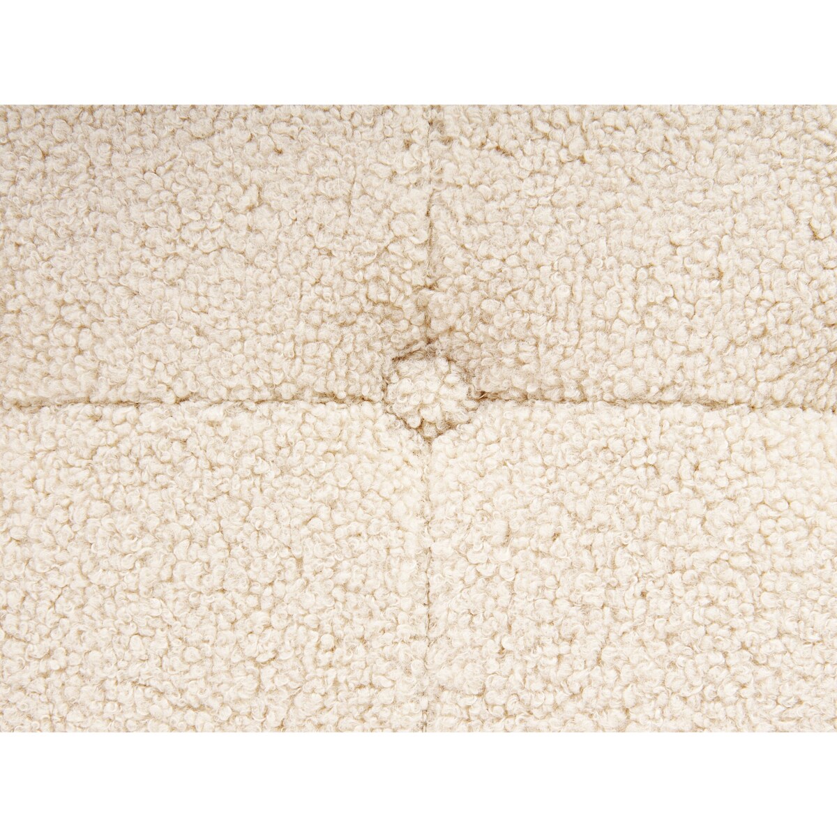 Puf boucle ⌀ 55 cm beżowy TAMPA