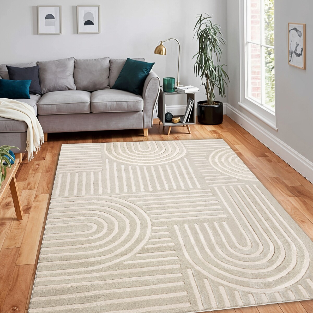 Dywan BALANCE 1918 taupe - Geometryczny, 140x190 cm