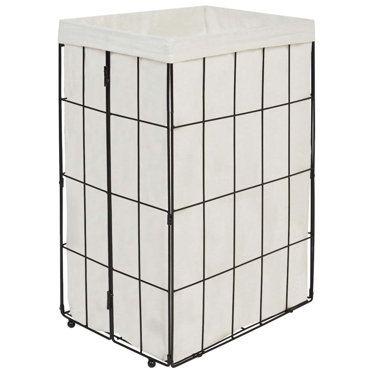 Kosz na pranie MIRISSA Metal Czarny 72 L
