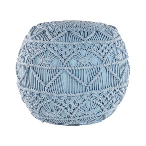 Puf ⌀ 40 cm niebieski KAYSERI