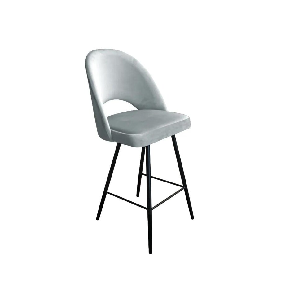 Hoker niski ISKAR VELVET jasno szary