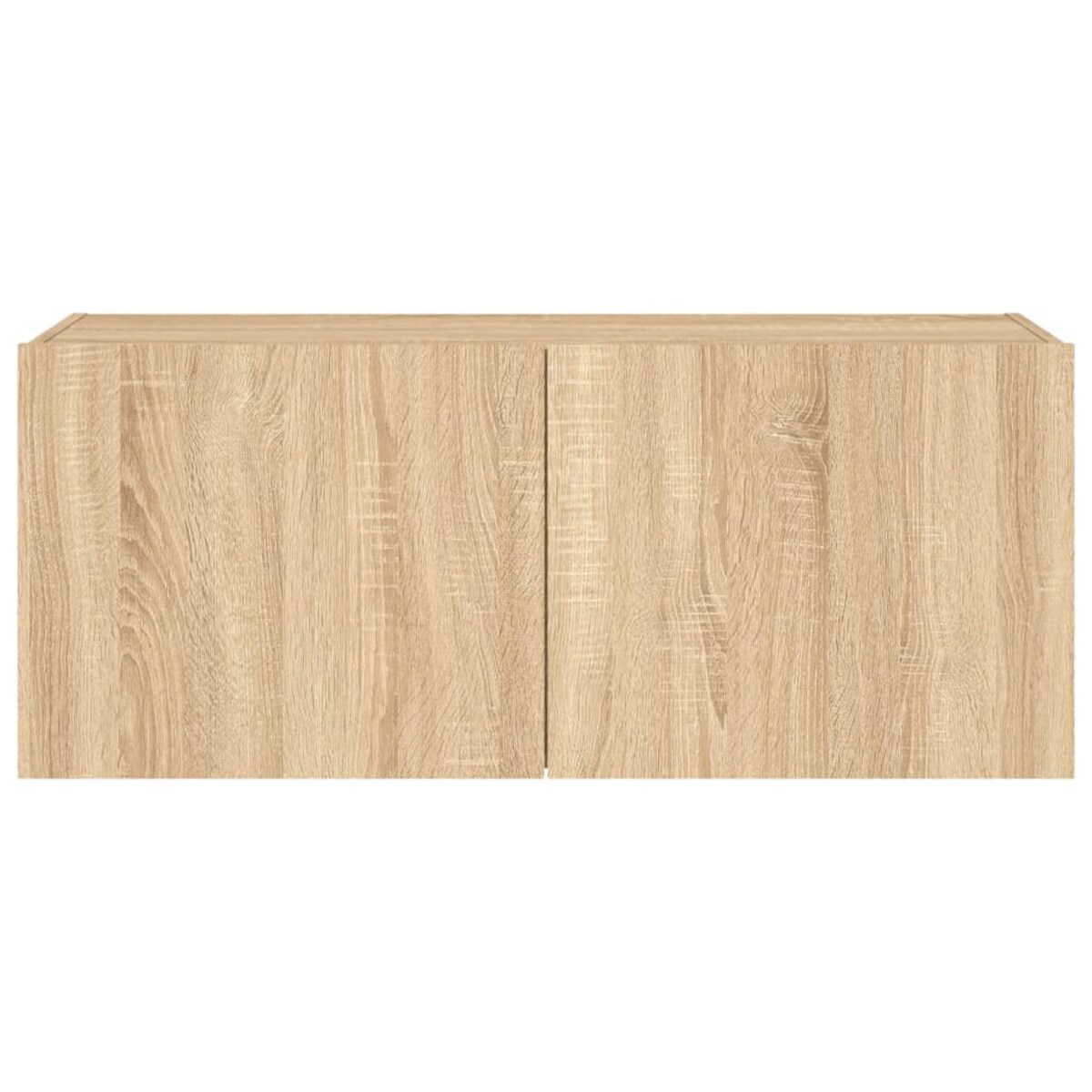 vidaXL Ścienna szafka TV z LED, dąb sonoma, 100x35x41 cm