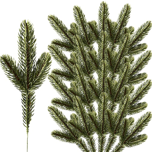 20x Gałązki świerkowe DUŻE piki sztuczne 20 sztuk zielone zestaw do stroika wianek