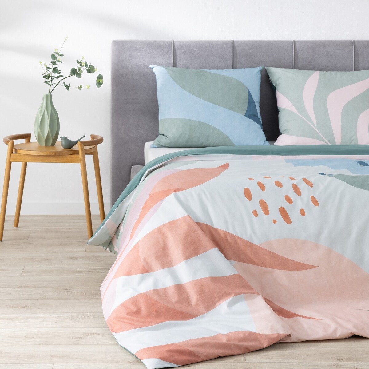 Komplet pościeli bawełnianej Pastel Coral Reef 160x200cm, 160 x 200 cm