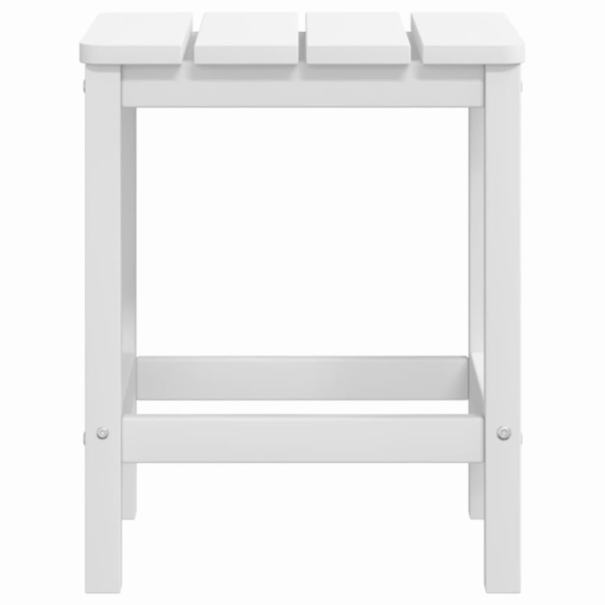 vidaXL Stolik ogrodowy Adirondack, biały, 38x38x46 cm, HDPE
