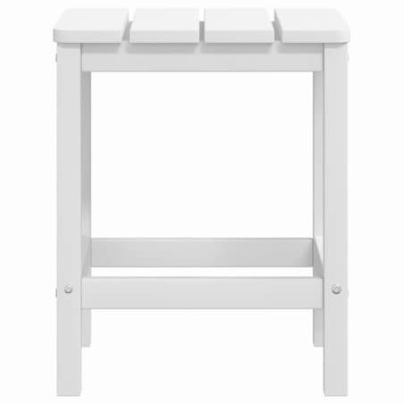 vidaXL Stolik ogrodowy Adirondack, biały, 38x38x46 cm, HDPE