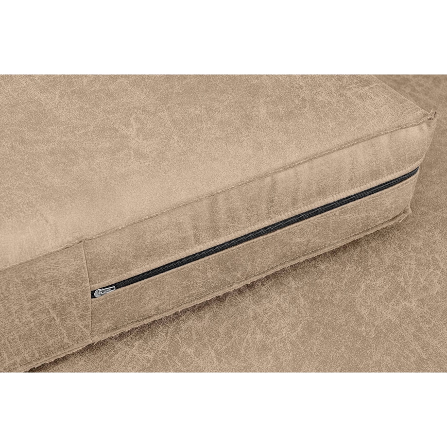 KONSIMO INVIA Sofa w stylu loftowym, 3-osobowa, kolor beżowy