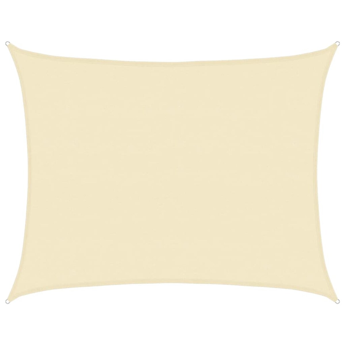 vidaXL Żagiel przeciwsłoneczny, 160 g/m², kremowy, 6x7 m, HDPE