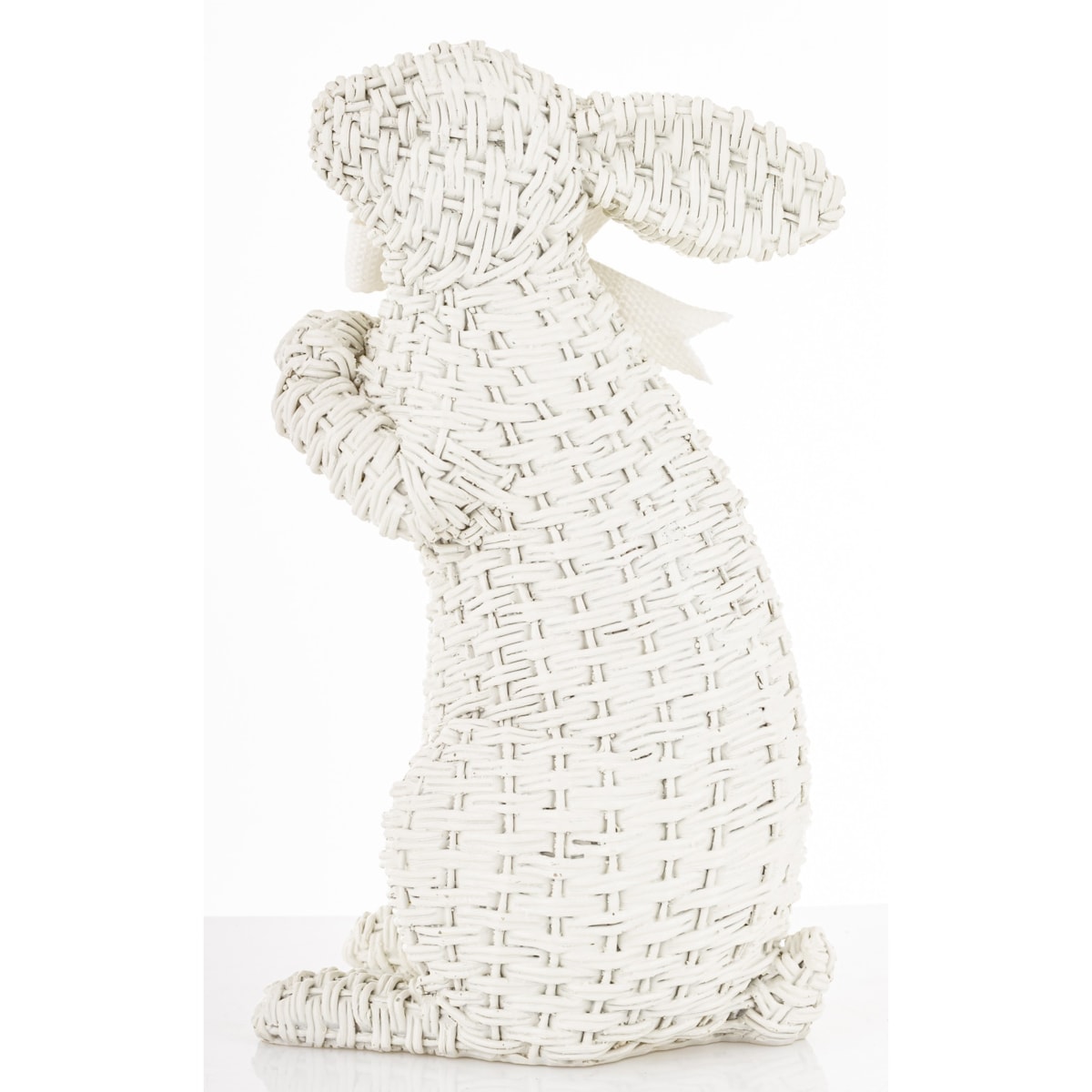 Dekoracja - figurka królika 27x11x16 cm AFICO biały