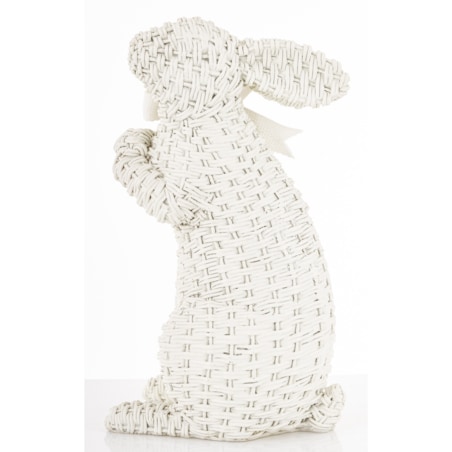 Dekoracja - figurka królika 27x11x16 cm AFICO biały