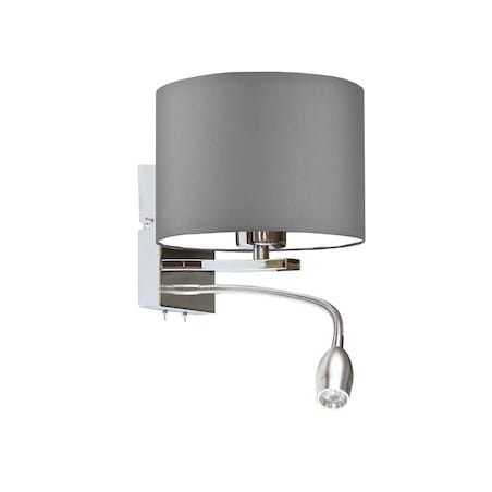 Kinkiet LED lampa ścienna lampa na ścianę z abażurem walec MOTO