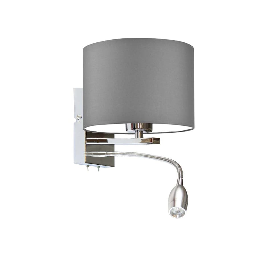 Kinkiet LED lampa ścienna lampa na ścianę z abażurem walec MOTO