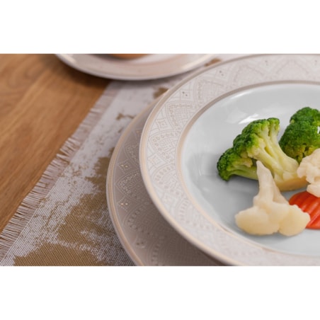 Serwis obiadowy dla 12 osób 44 el. Yvonne Lea Złota G620