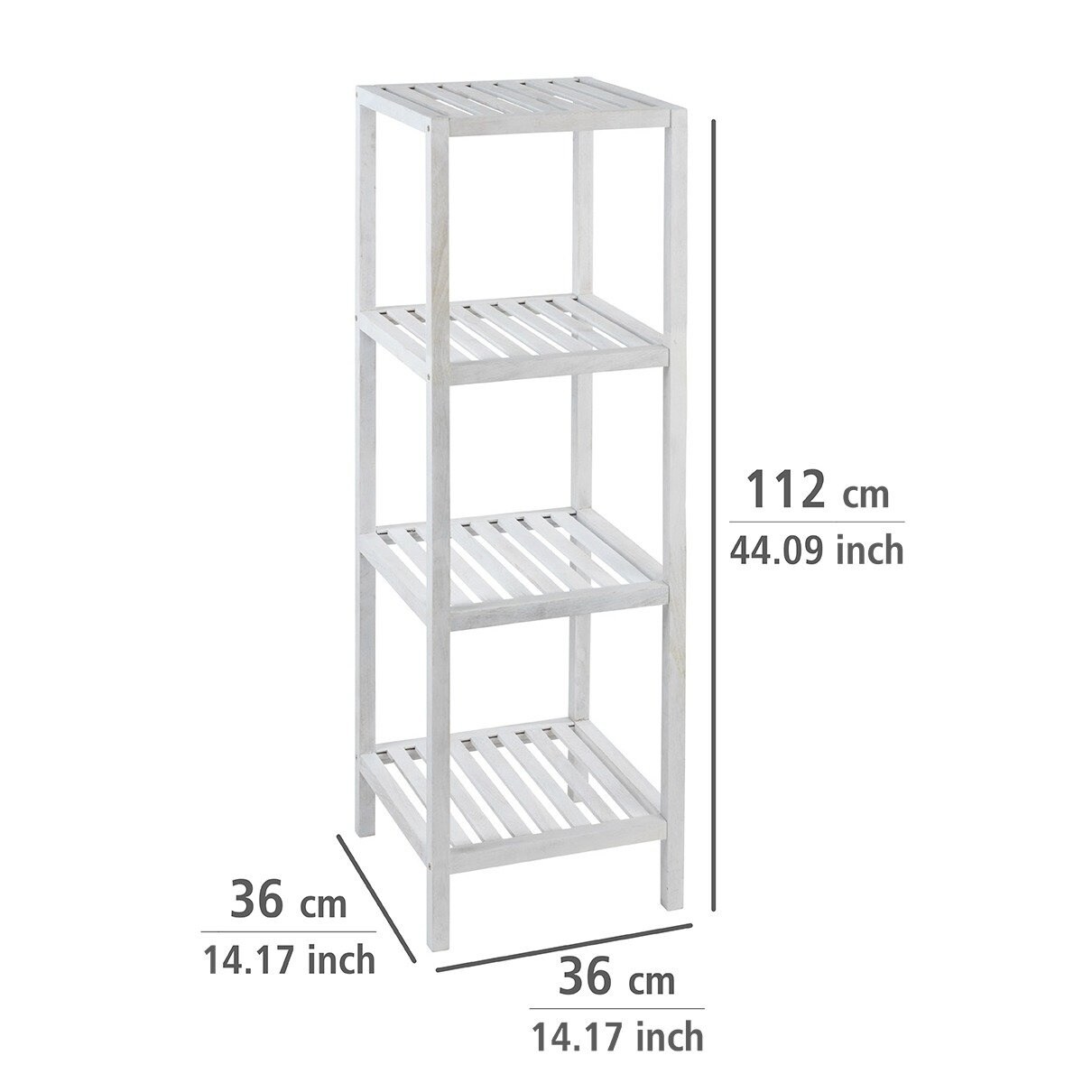 Regał łazienkowy NORWAY - 4 poziomy, WENKO