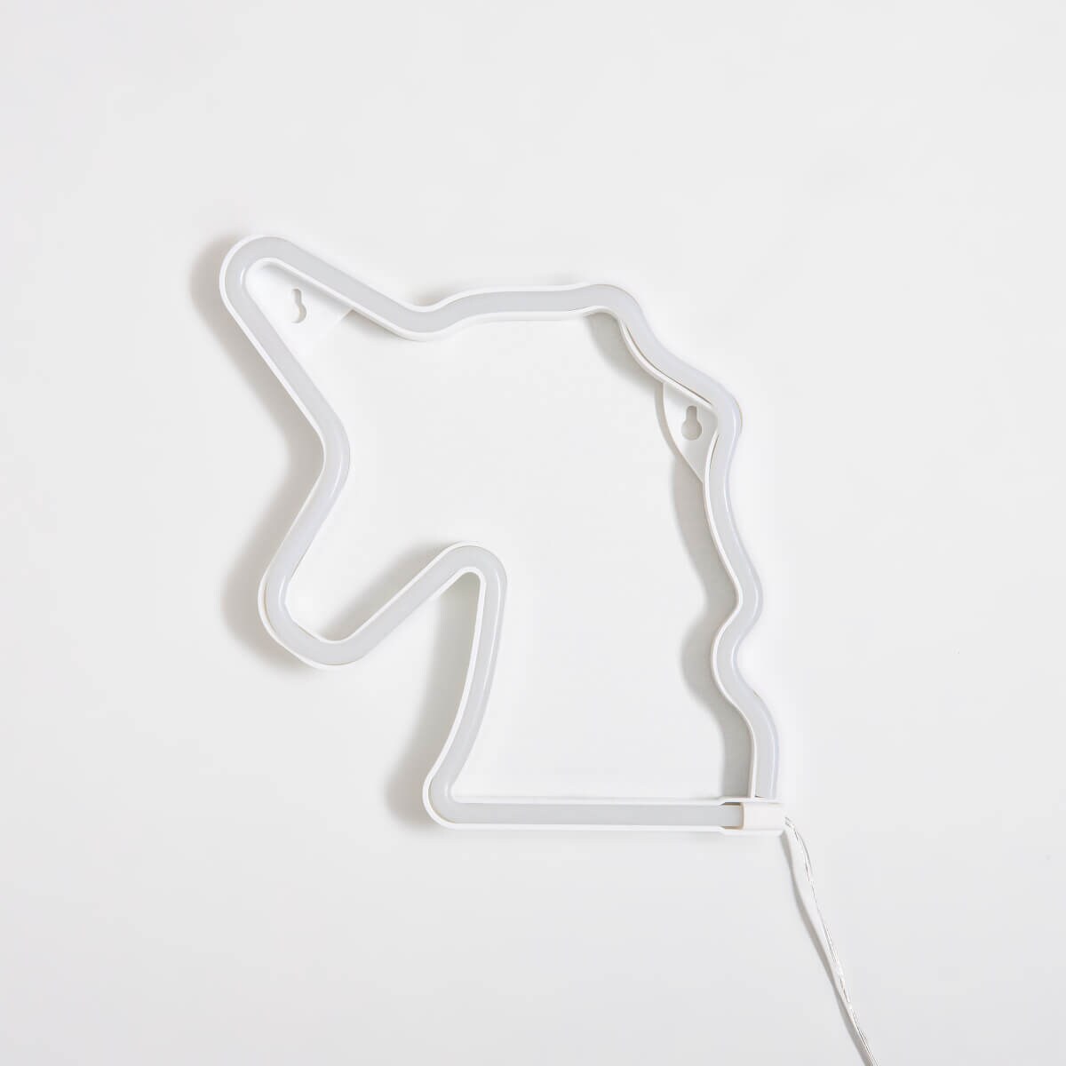 Lampka dekoracyjna stołowa Neon FM-NL10 Zumaline unicorn biały różowy