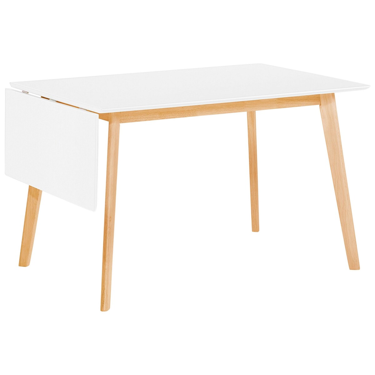 Stół do jadalni rozkładany 120/155 x 80 cm biały MEDIO