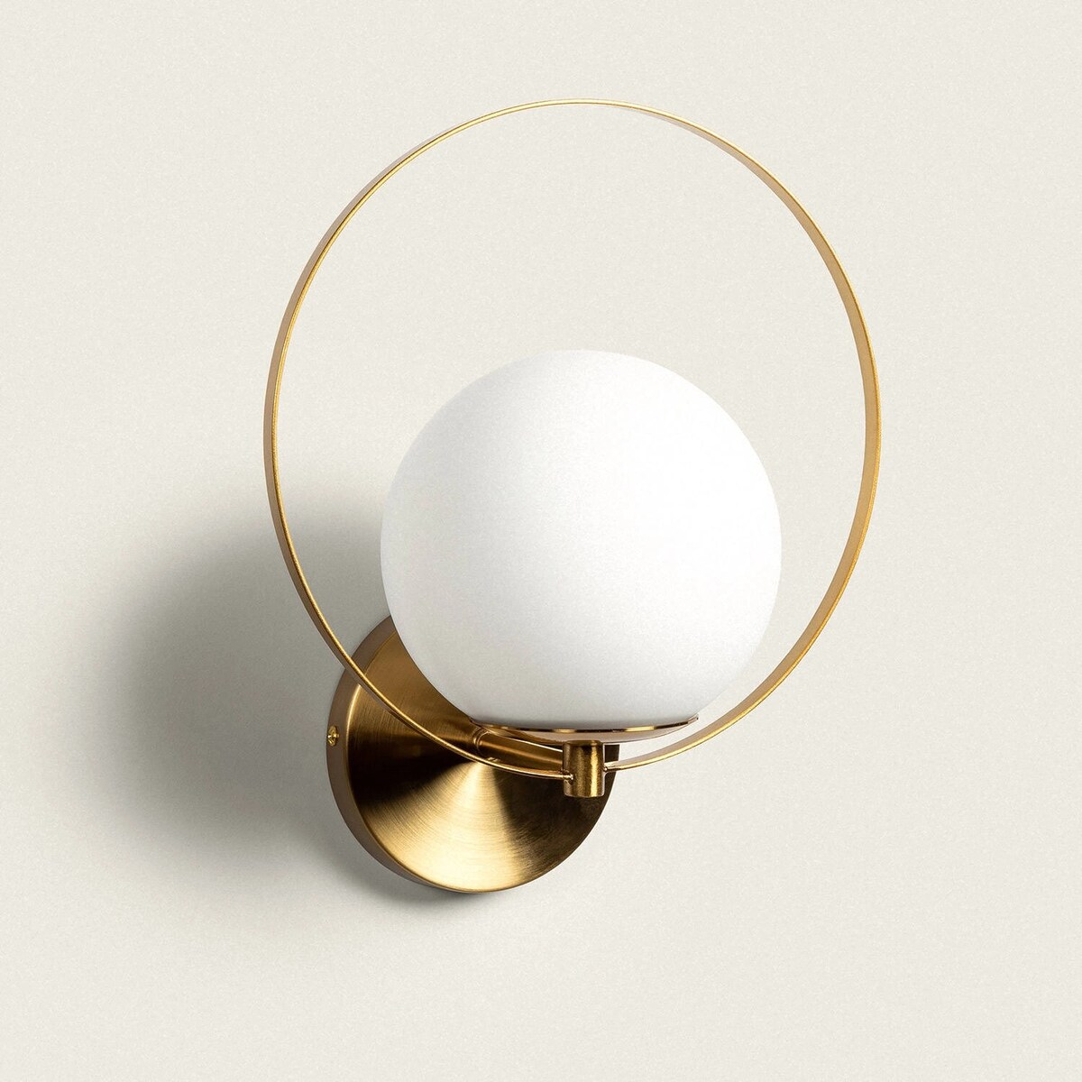 Lampa ścienna kinkiet z metalu i szkła Halm