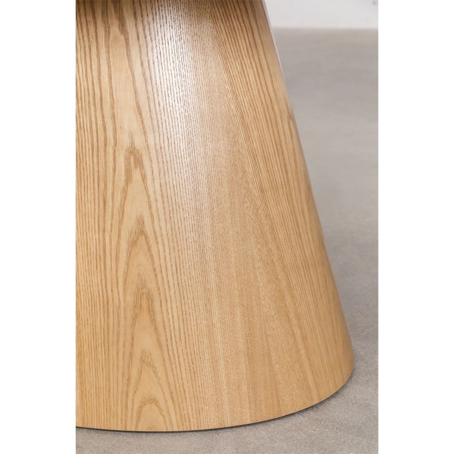 Owalny stół do jadalni jesionowy Aura 120x220 cm