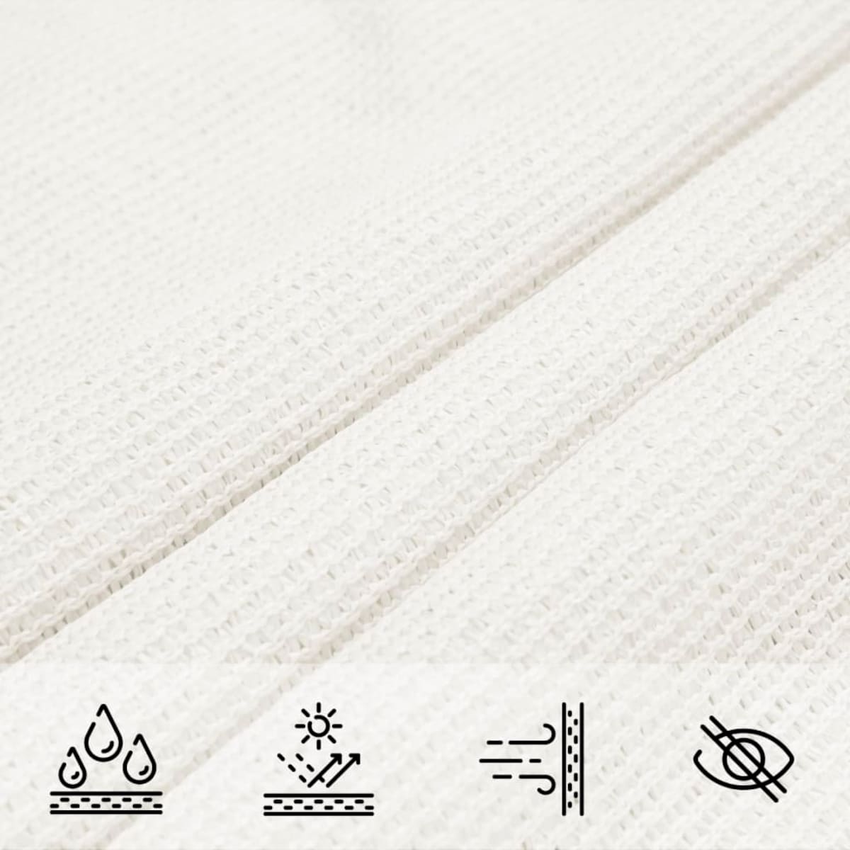 vidaXL Żagiel przeciwsłoneczny, 160 g/m², biały, 2,5x3 m, HDPE