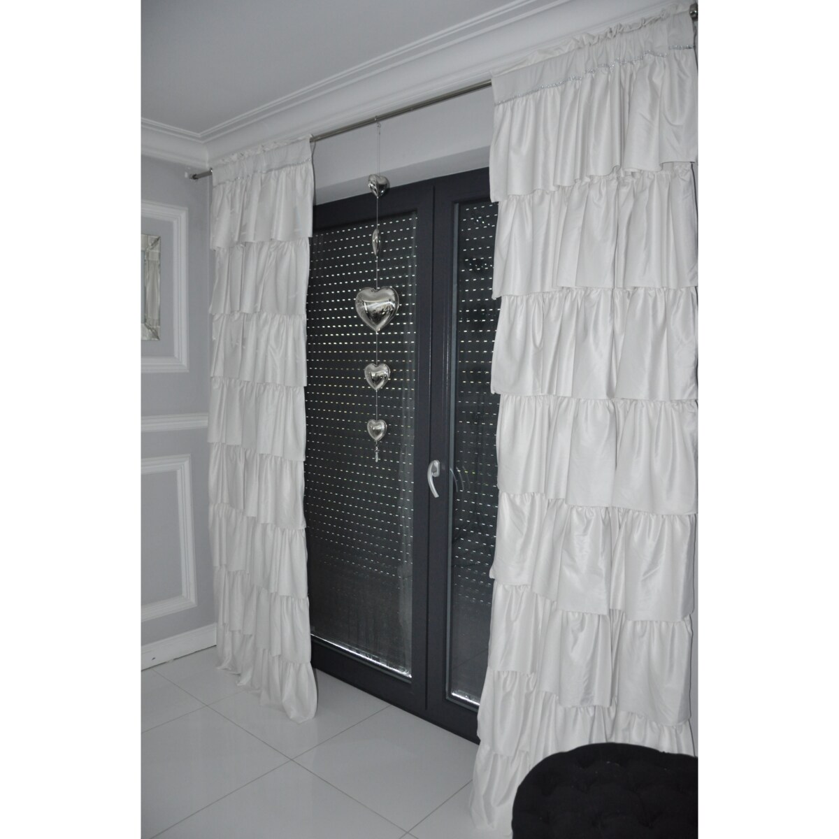 zasłona "romantica" 90x250 cm biały