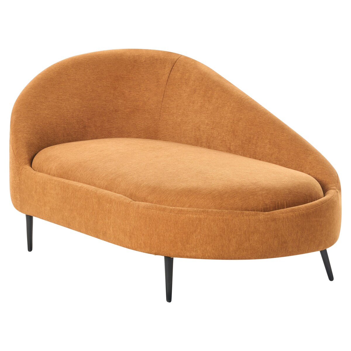 Szezlong lewostronny pomarańczowy VALREAS