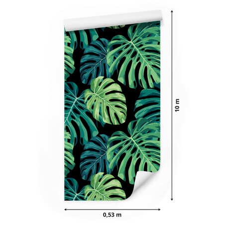 Tapeta Liście Monstery Tropikalne Rośliny