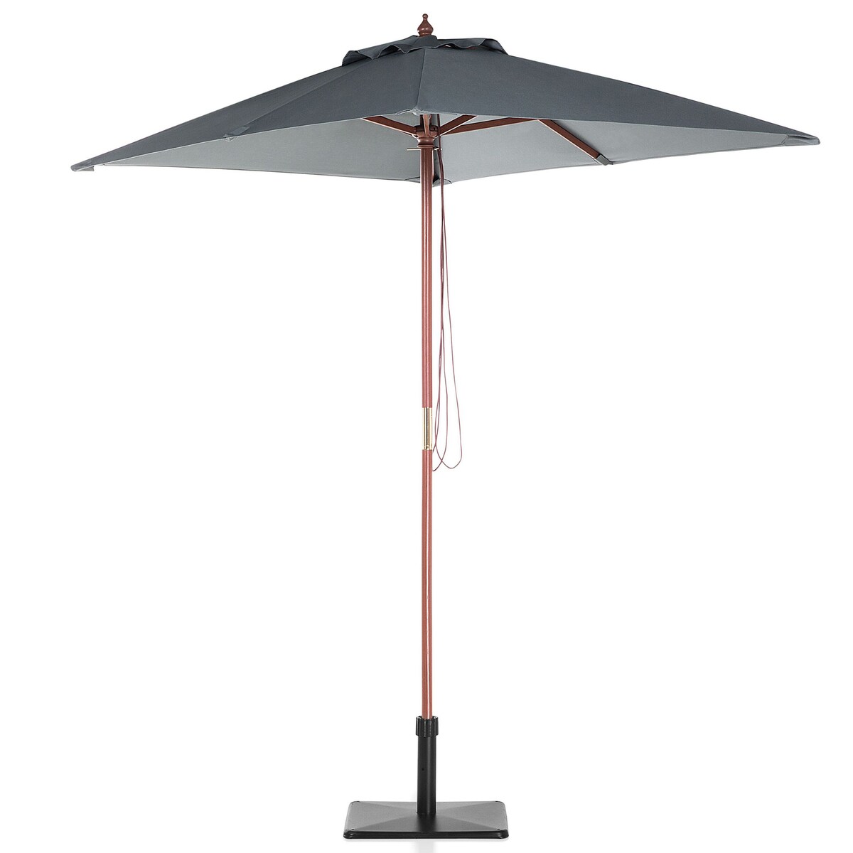 Parasol ogrodowy 195 cm FLAMENCO Ciemnoszary