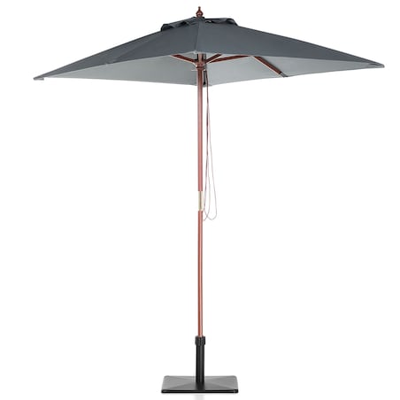 Parasol ogrodowy 195 cm FLAMENCO Ciemnoszary