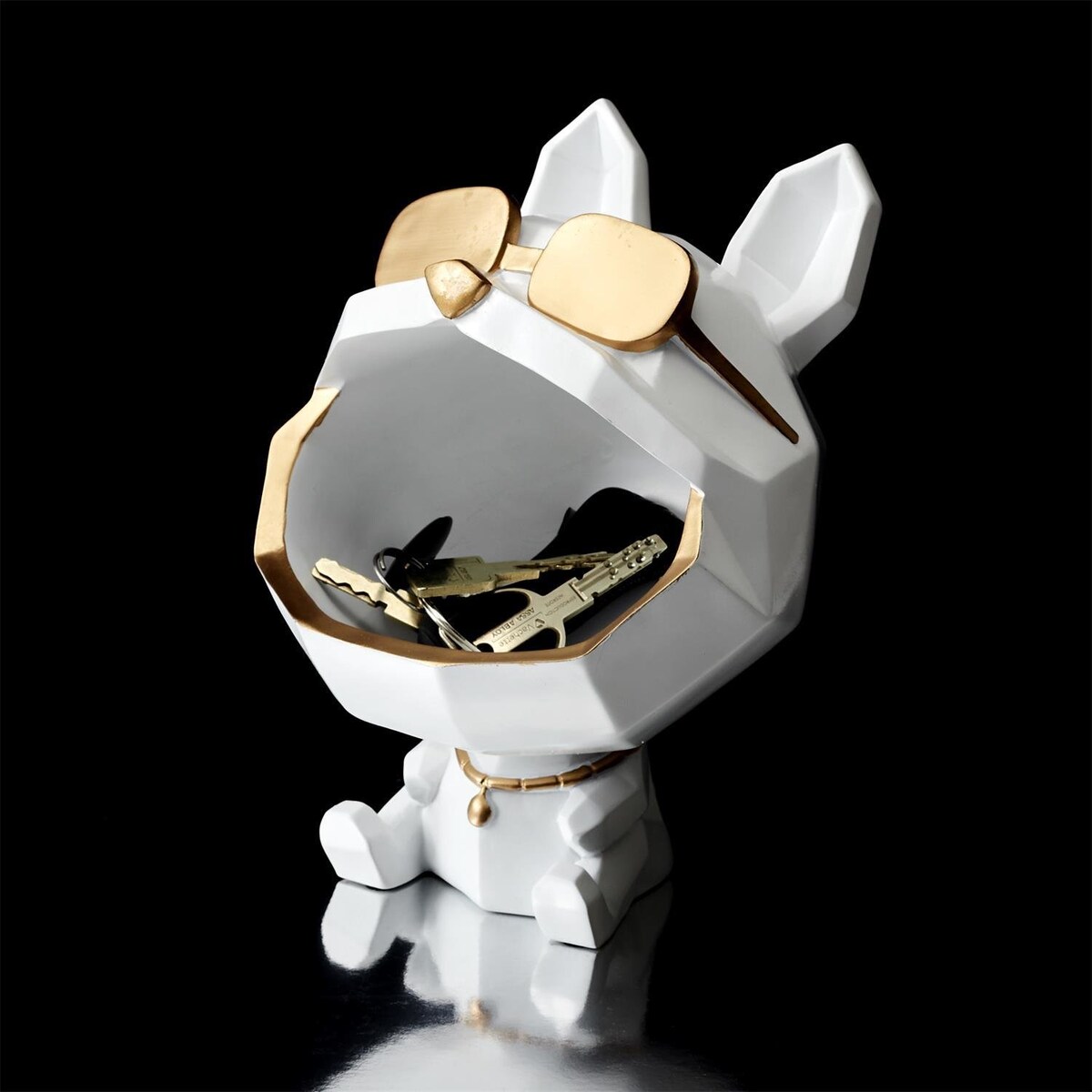 Organizer Pies w okularach biały