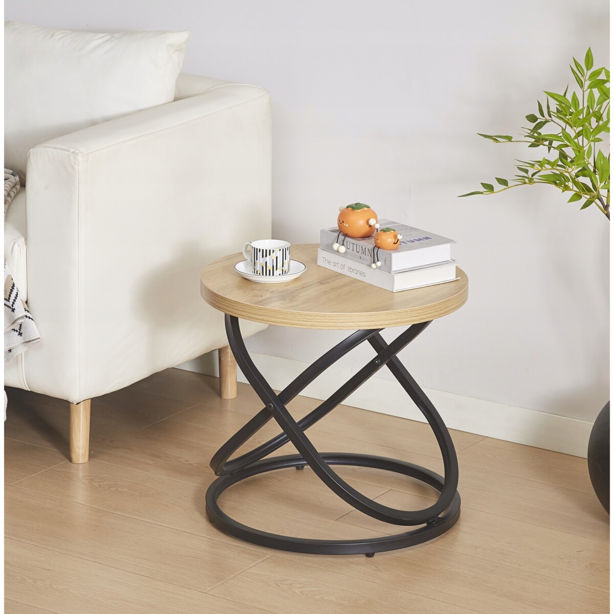 GALAXY STOLIK KAWOWY FI 50 CM DĄB