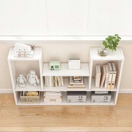 Półka biała regał nowoczesny loft na książki otwarty salonu 100 cm