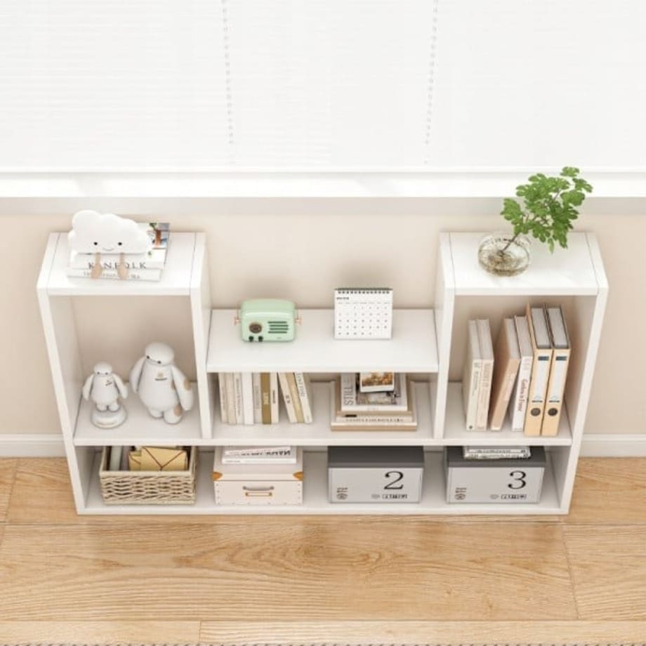 Półka biała regał nowoczesny loft na książki otwarty salonu 100 cm