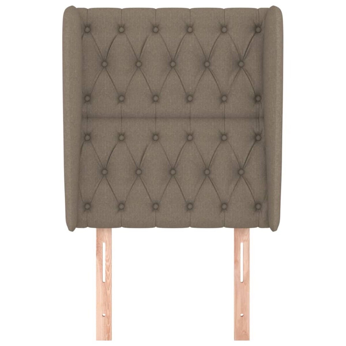 vidaXL Zagłówek uszak, taupe, 83x23x118/128 cm, tkanina