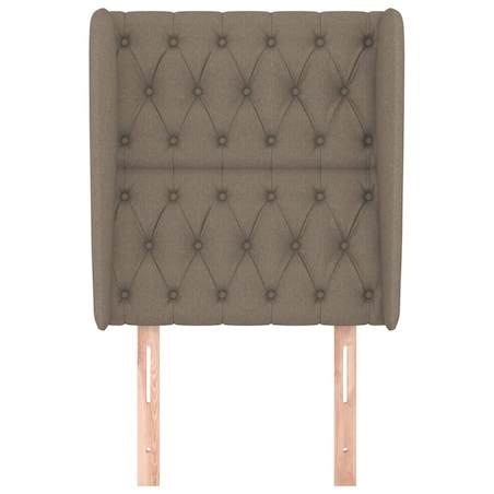 vidaXL Zagłówek uszak, taupe, 83x23x118/128 cm, tkanina