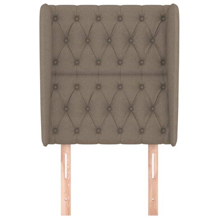 vidaXL Zagłówek uszak, taupe, 83x23x118/128 cm, tkanina