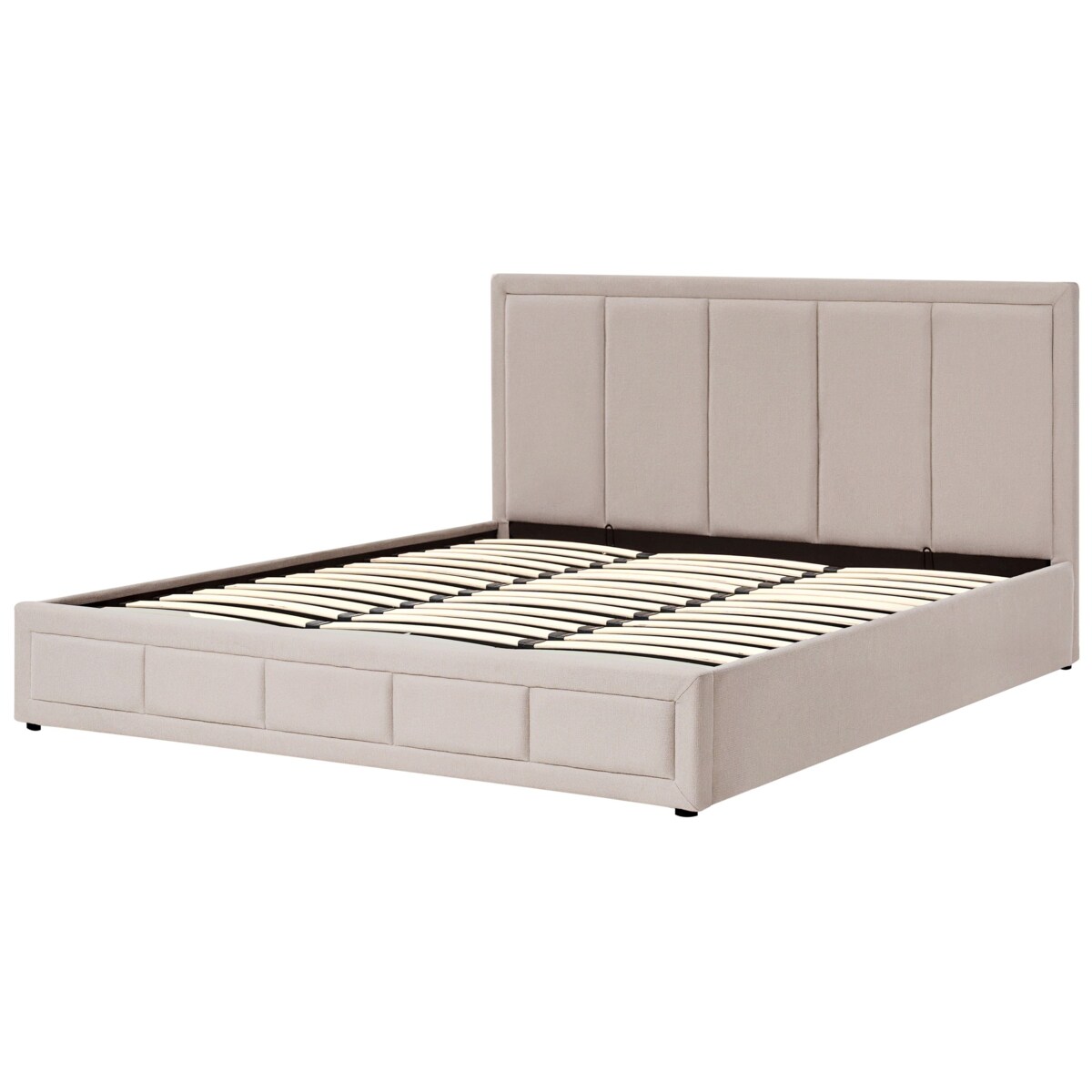 Łóżko z pojemnikiem  QUIBERON 180 x 200 cm Beżowy