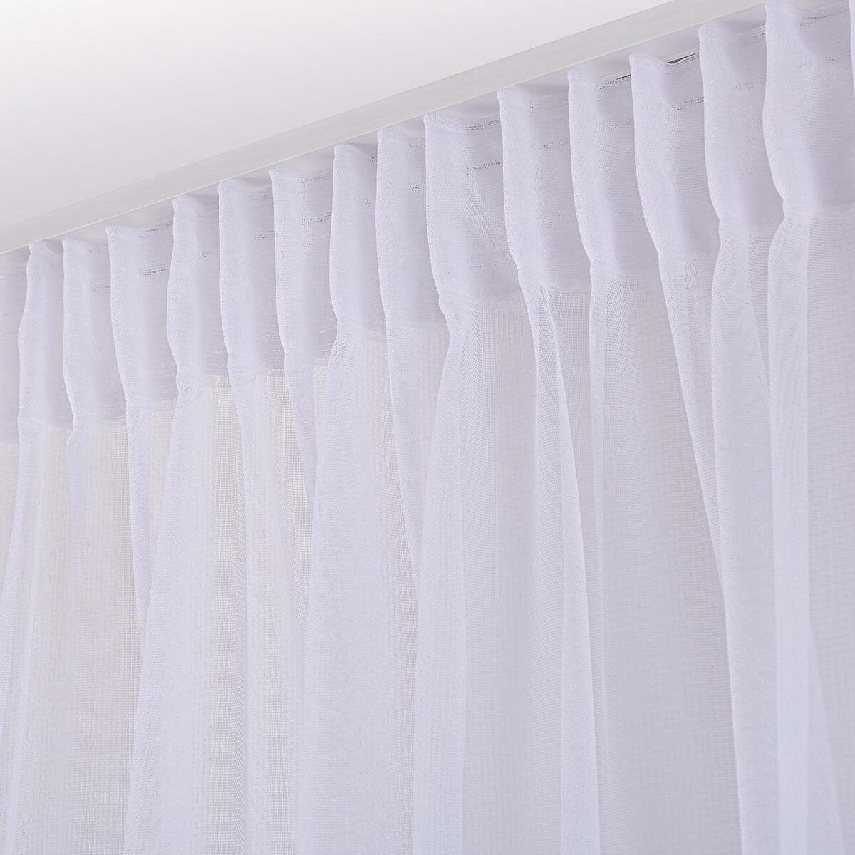 Firana na taśmie 300x245 biały ze wzorem