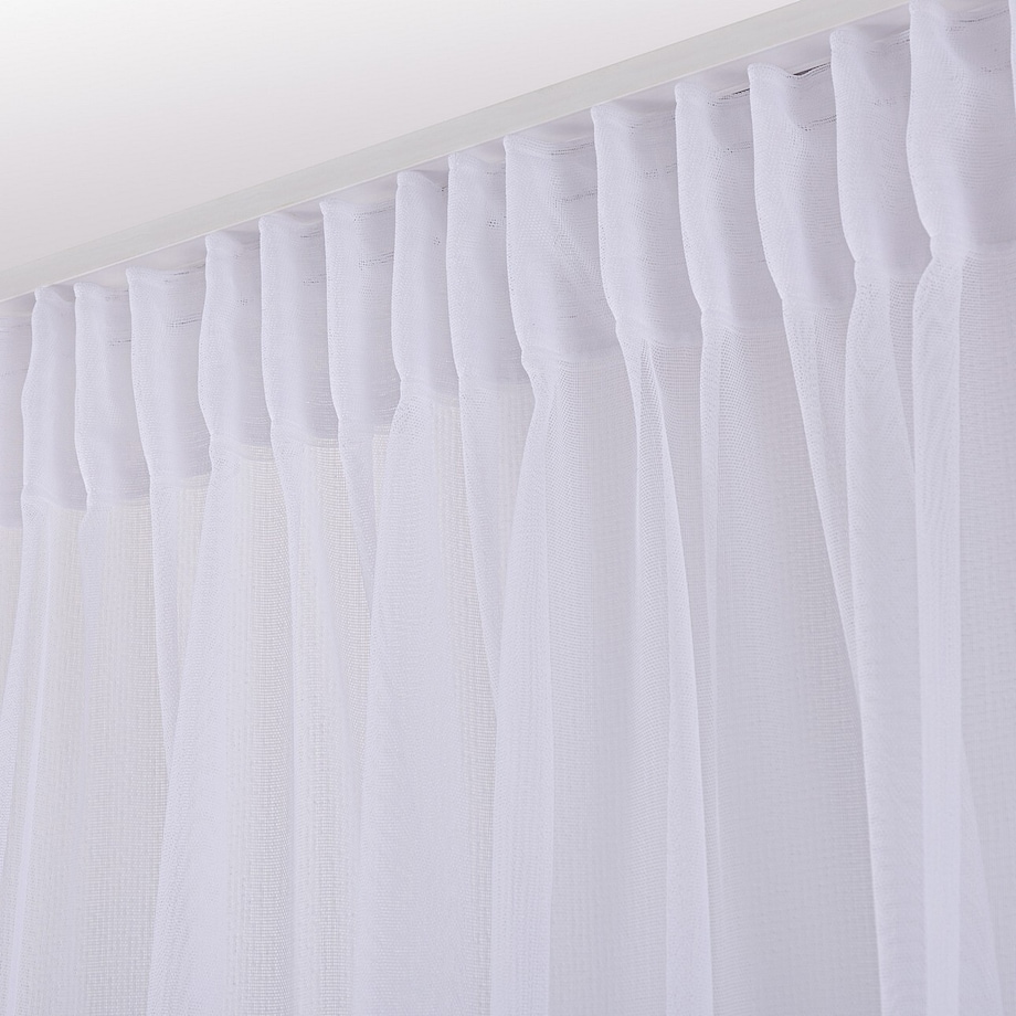 Firana na taśmie 300x245 biały ze wzorem