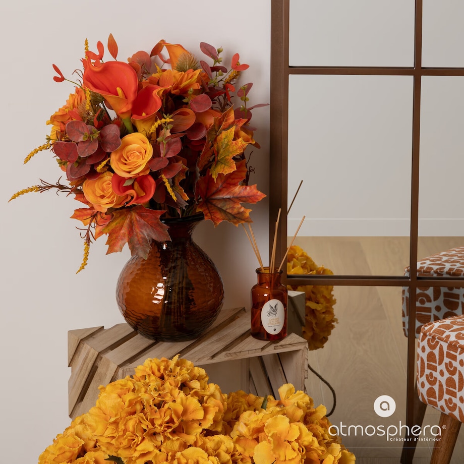 Bukiet sztucznych kwiatów JAMES jesienna kompozycja, 55 cm