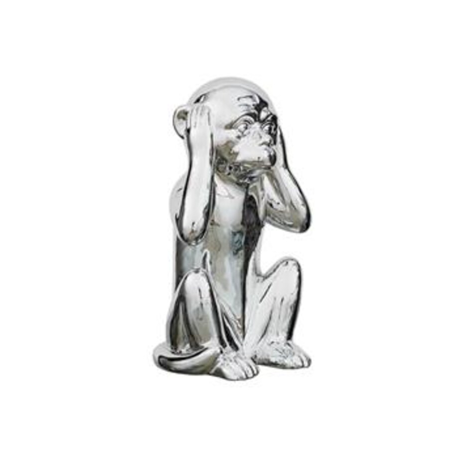 Figurka Monkey srebrna L