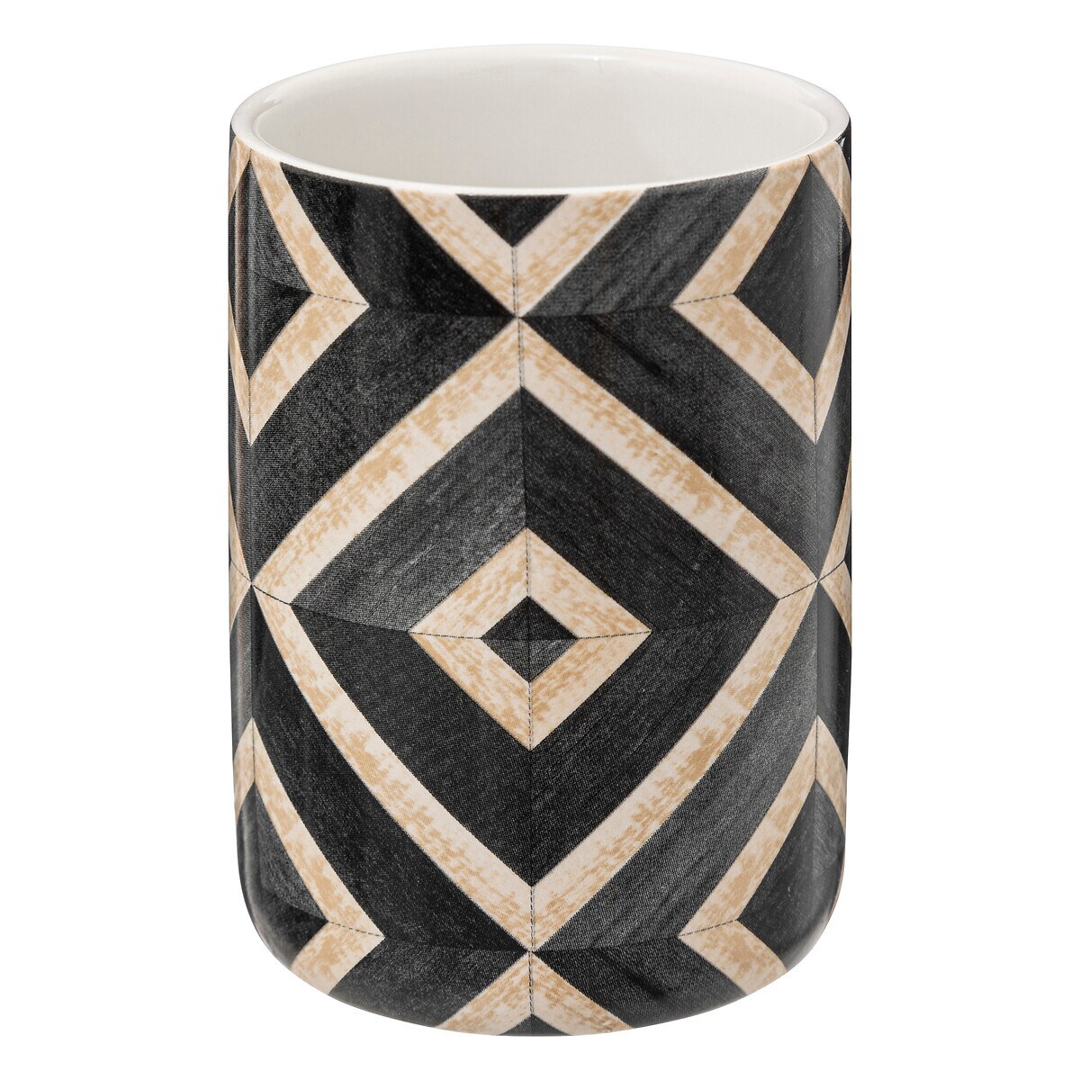 Kubek na szczoteczki do zębów HAPACHE, ceramiczny, Ø 7,6 cm, kolor czarny