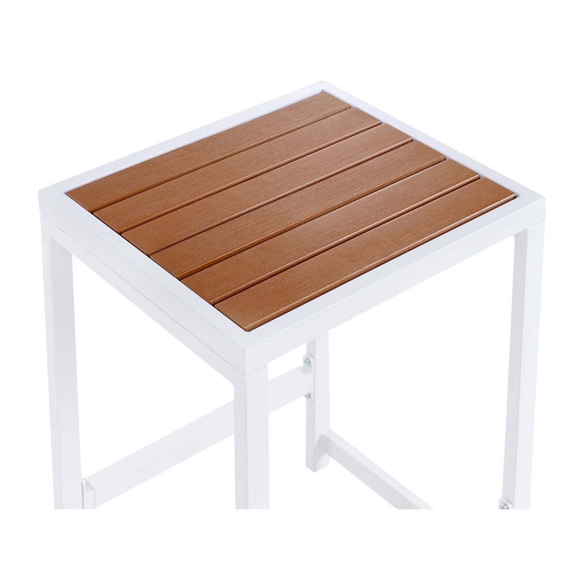 Zestaw barowy ogrodowy dla 2 osób AVETRANA Metal Brązowy/ biały