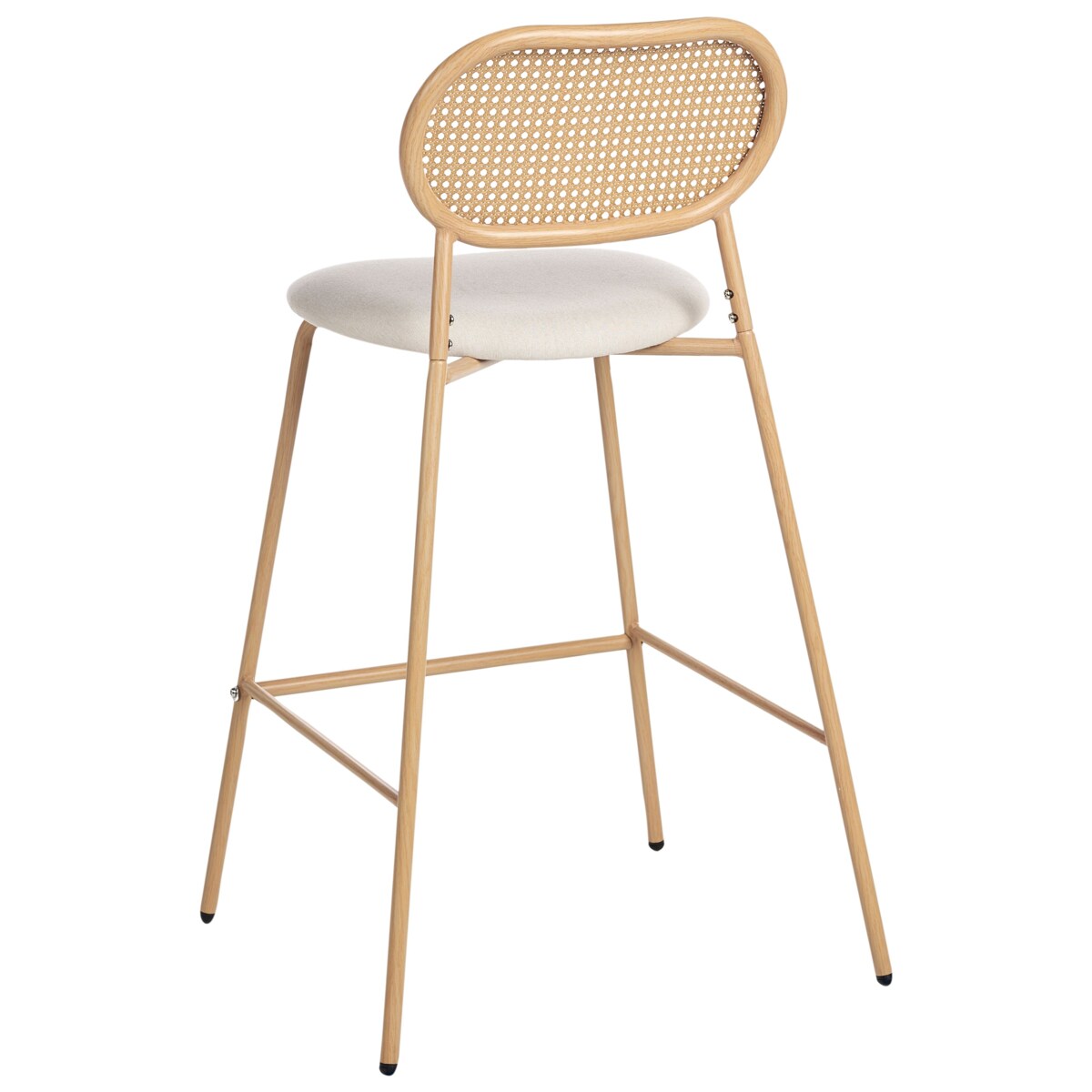 Zestaw 2 krzeseł barowych ADAVER Jasne drewno