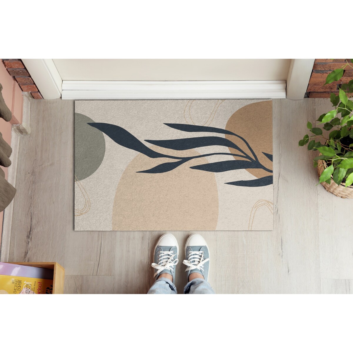 Wycieraczka do wnętrz Elegancka roślina 90x60 cm