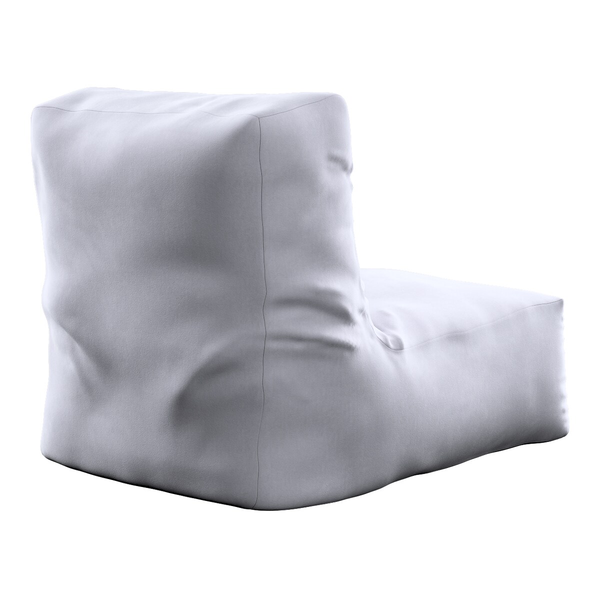 Pufo- fotel Poppy, srebrzysty szary, 87 x 31 x 75 cm, Posh Velvet