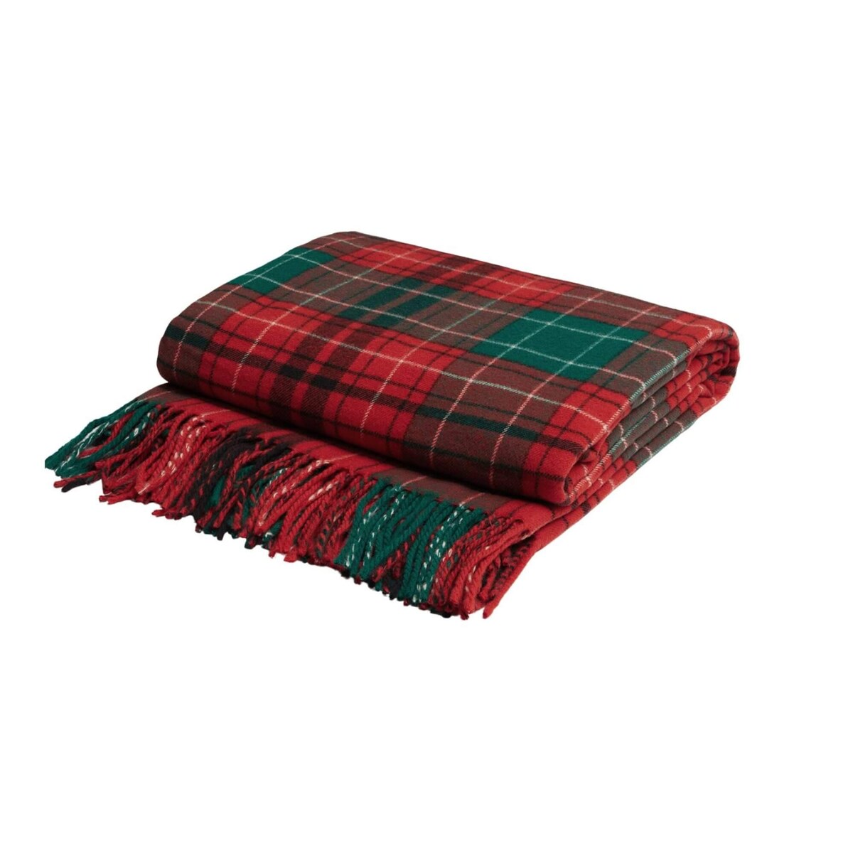 Koc świąteczny w kratę