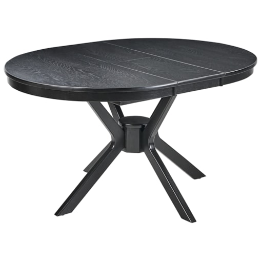 Stół do jadalni rozkładany TYMIS Dąb czarny 107/137 cm 107 cm