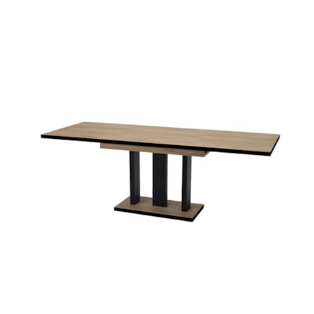 Stół rozkładany APPIA BLACK 130(210)x80 dąb cremona