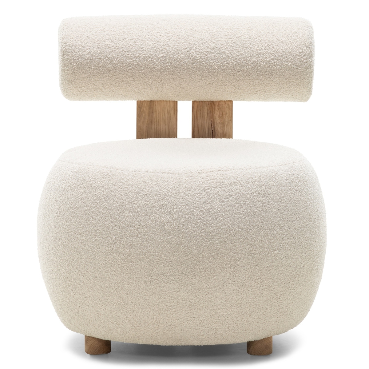 Fotel tapicerowany HANNI jasnobeżowy 70x63x71 cm